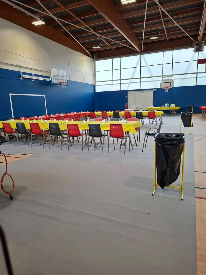 Ca y est on est prèt pour notre repas de fin de saison